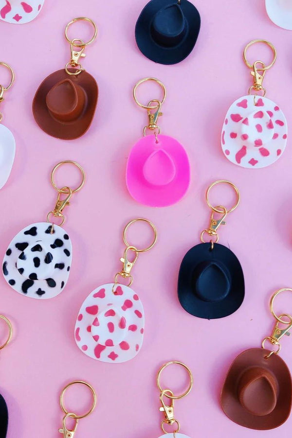 Cowgirl Hat Keychain